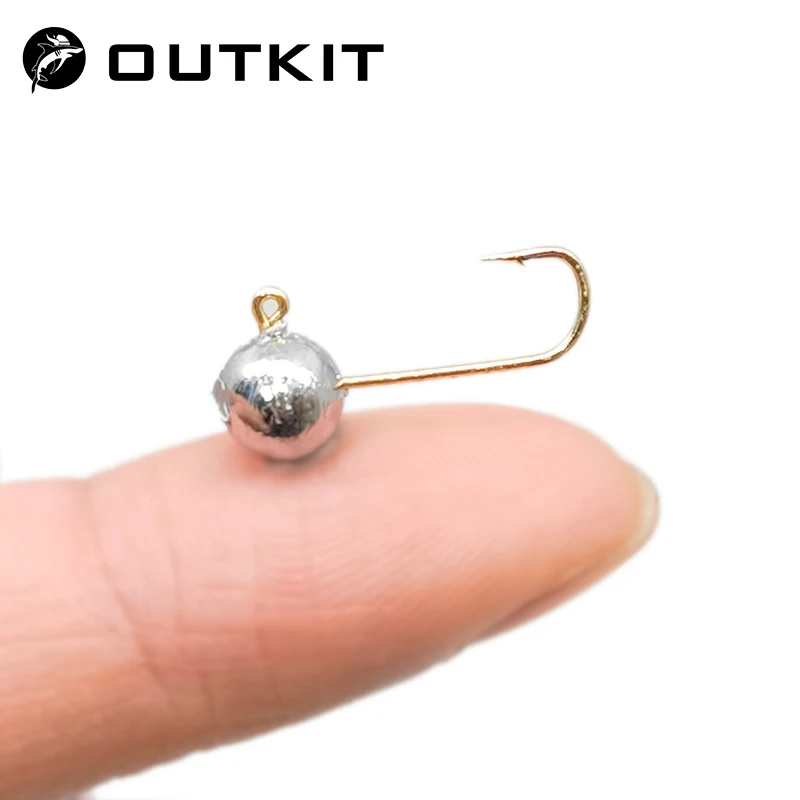 Fishing Hook Barbless - OUTKIT 10pcs MINI JIG HEAD Hook
