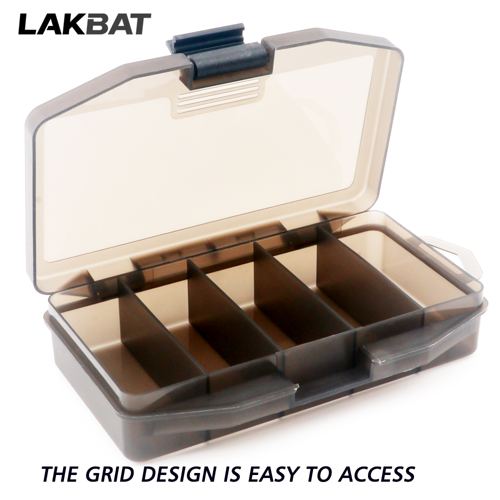 Fishing Hook Size - กล่องเก็บอุปกรณ์ตกปลาแบบพกพา 5 ช่อง ขนาดใหญ่ สำหรับใส่เหยื่อ ตัวเบ็ด