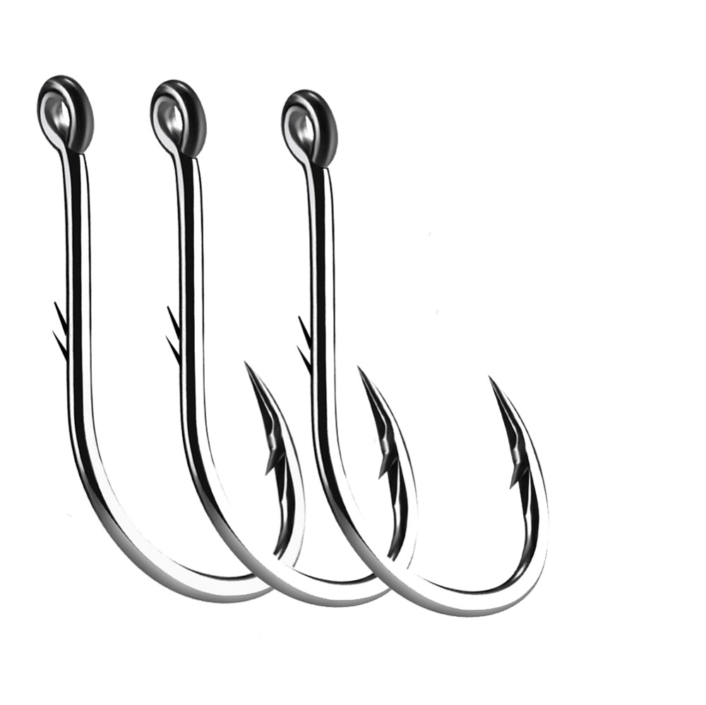 Fishing Hook Circle - 50Pcs Iseama วงกลมปลาคาร์พ Eyed ตะขอตกปลาขนาด12 9