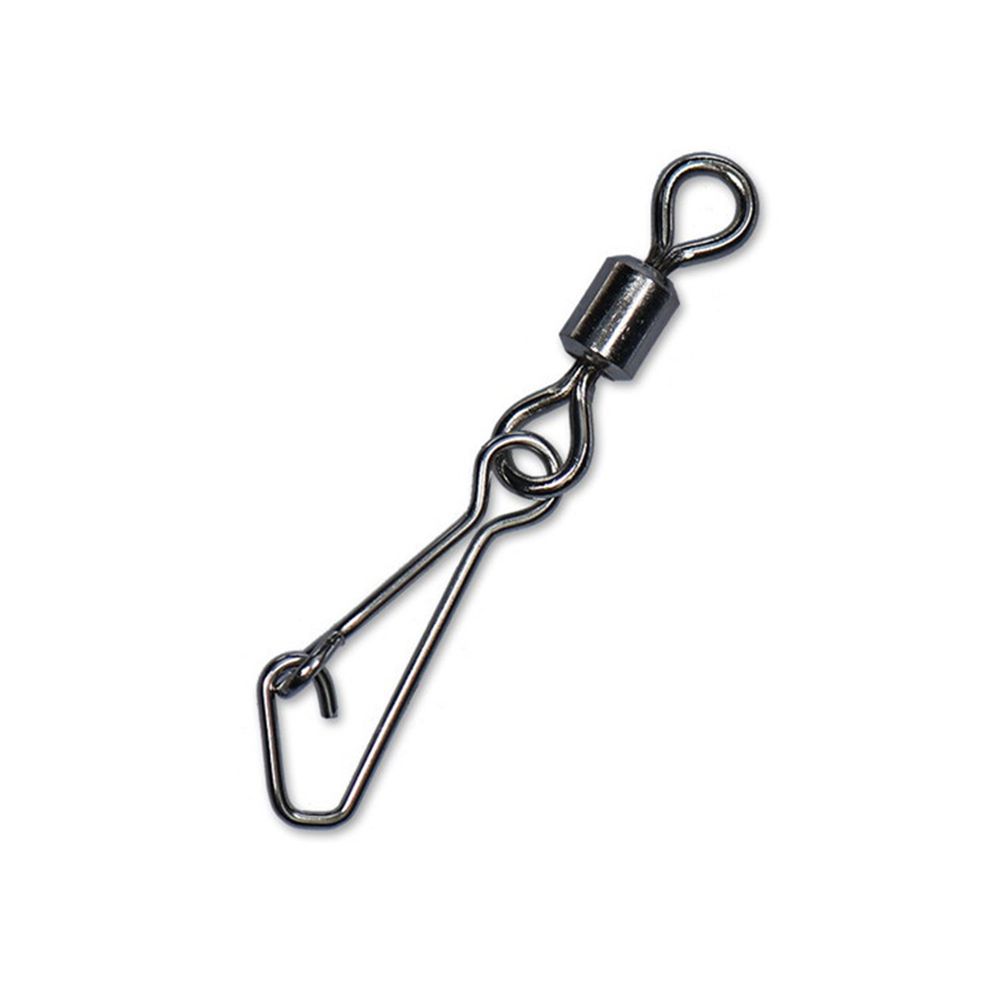 Fishing Hook Stainless Steel - ตัวหมุนโลหะทนทานพร้อมตะขอเกี่ยวแบบสแนป ตัวหมุนสำหรับตกปลา ตัวเชื่อมต่อลูกปืนสำหรับตกปลา