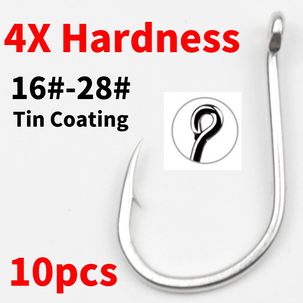 Fishing Hook Circle - สําหรับปลาใหญ่ตะขอตกปลาหนามสูงเหล็กคาร์บอนปลาคาร์พวงกลมเดี่ยว Offset Fishhooks Sea เครื่องมืออุปกรณ์ Tackle