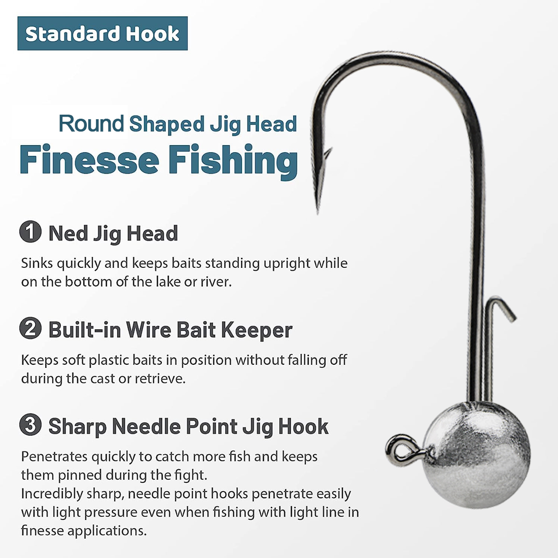 FishTrip 1 ~ 10pcs Ned Jig Hea - Fishing Hook Weedless บทวิจารณ์และราคา