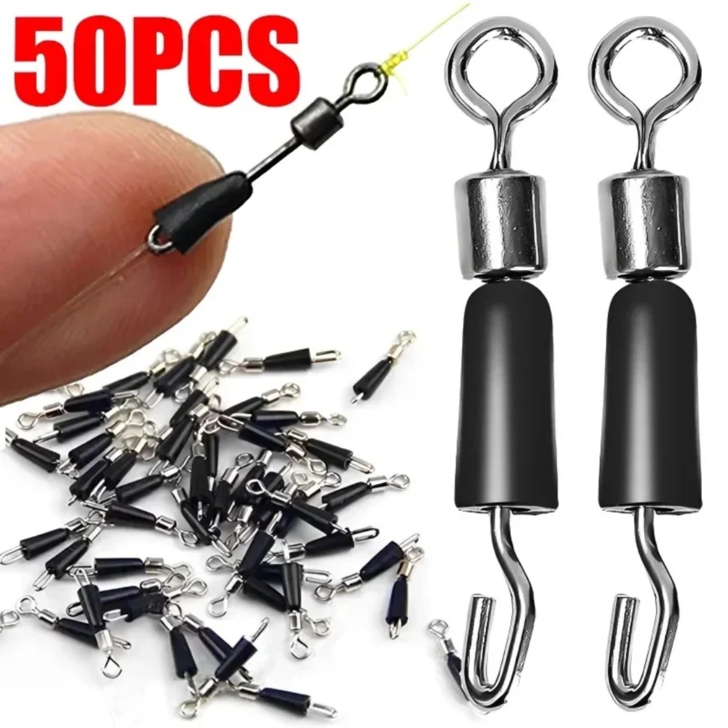 ชุดอุปกรณ์ตกปลาคาร์พ 50 ชิ้น ป - Fishing Hook Jig บทวิจารณ์และราคา