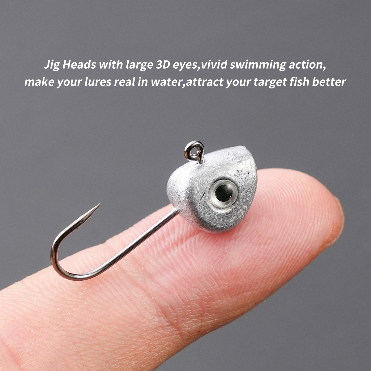 10pcs MINI JIG HEAD Hook 3D ตา - Fishing Hook Offset บทวิจารณ์และราคา