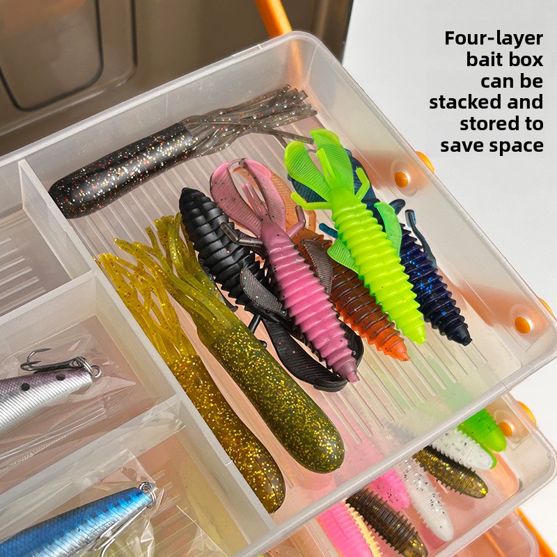 ชุดอุปกรณ์ตกปลาแบบนุ่ม 4 ชั้น  - Fishing Hook บทวิจารณ์และราคา