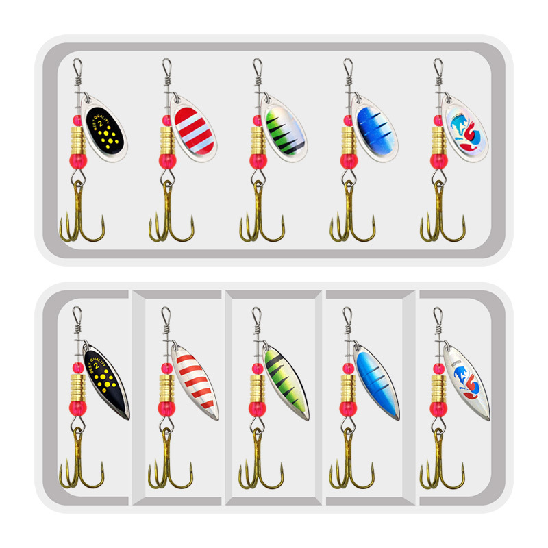 ตกปลา Lure Spinner หมุนช้อน 10 - Fishing Hook Treble บทวิจารณ์และราคา