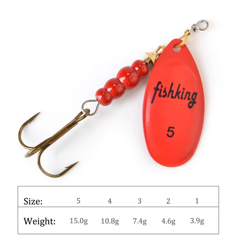 NGB Spinner เหยื่อ 3.9g 4.6g 7 - Fishing Hook Treble บทวิจารณ์และราคา