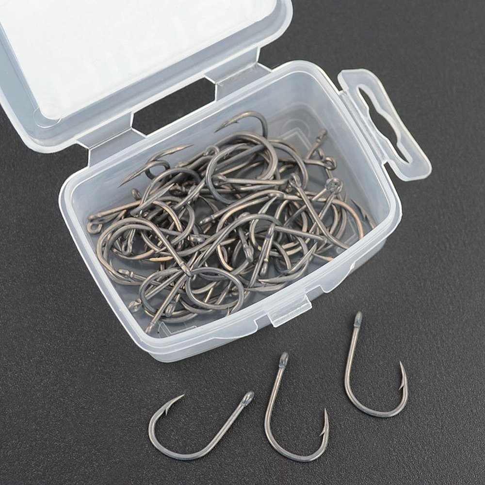 ABST 50 ชิ้น ตะขอตกปลาคาร์พแบบ - Fishing Hook บทวิจารณ์และราคา
