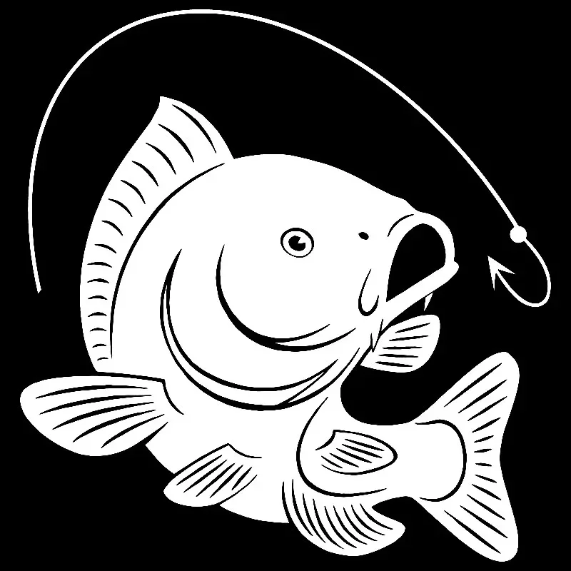 เบ็ดตกปลาคาร์พศิลปะสติ๊กเกอร์ต - Fishing Hook บทวิจารณ์และราคา