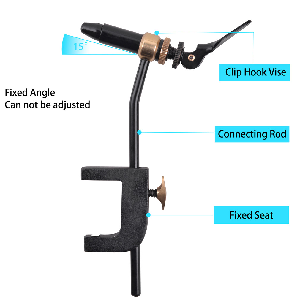 ROTARY Fly Tying Vise เครื่องม - Fishing Hook Jig บทวิจารณ์และราคา