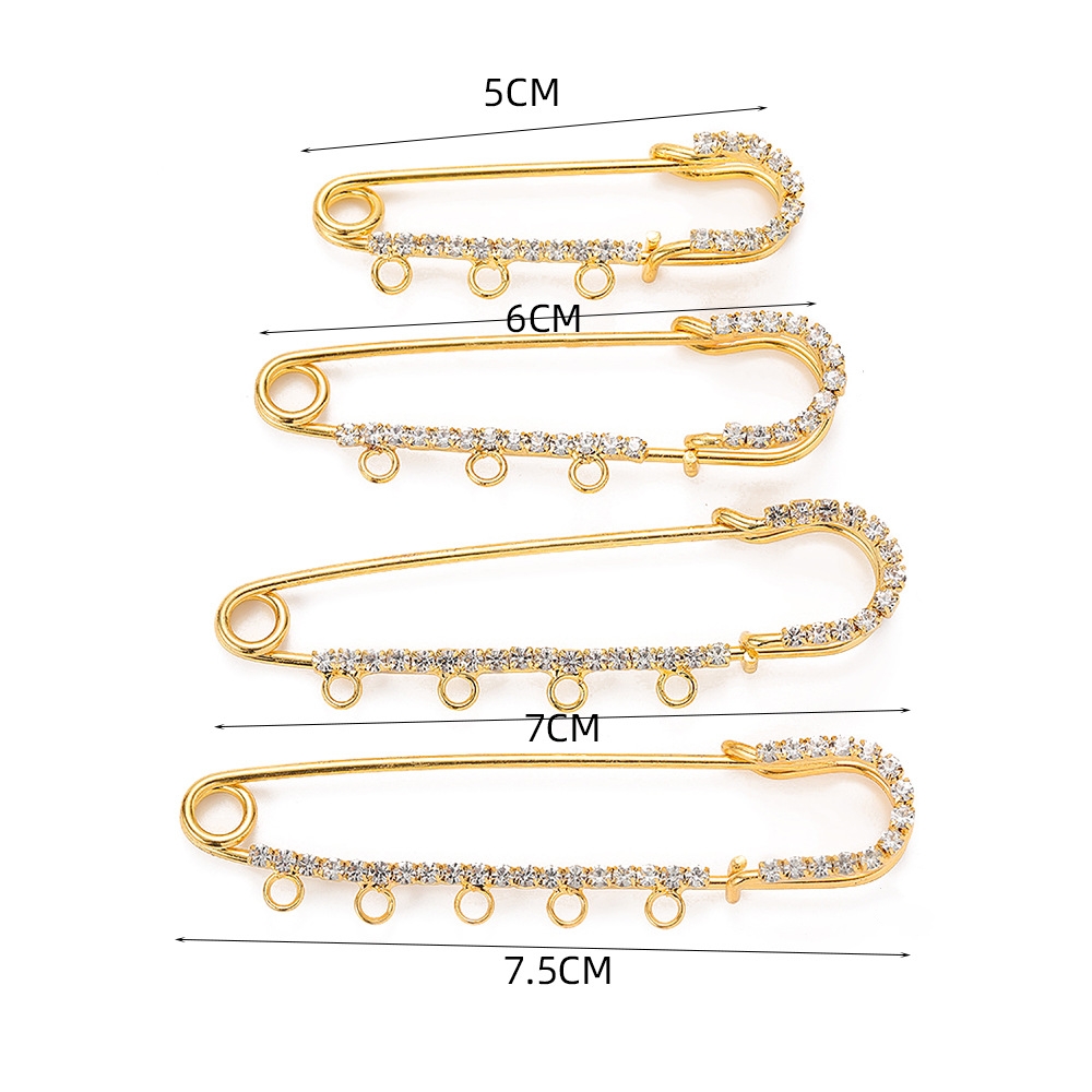 เข็มกลัดติดเสื้อผ้าแบบมีห่วง 5 - Fishing Hook Size บทวิจารณ์และราคา