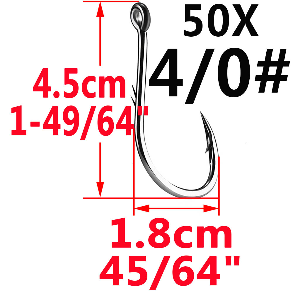50Pcs Iseama วงกลมปลาคาร์พ Eye - Fishing Hook Circle บทวิจารณ์และราคา