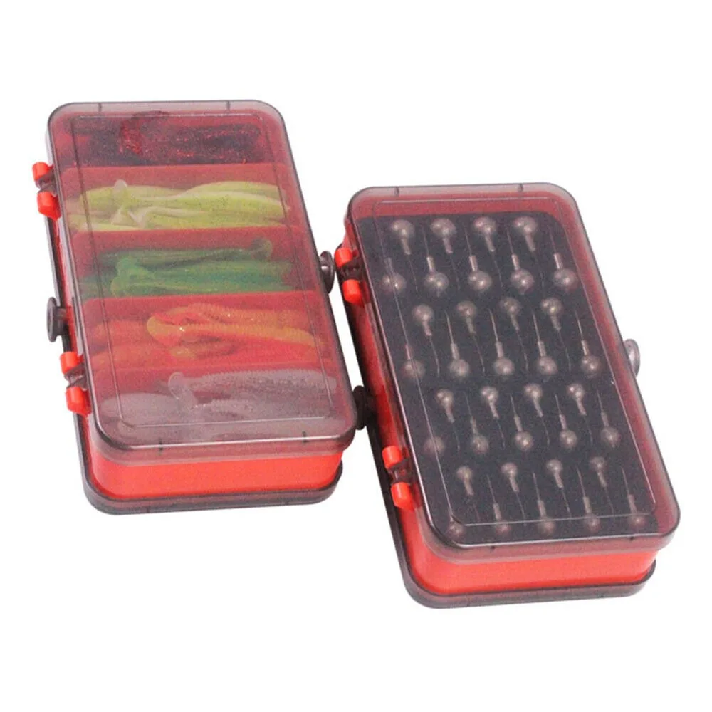 แบบพกพาสองด้านแยกกล่องเหยื่อ C - Fishing Hook Jig บทวิจารณ์และราคา