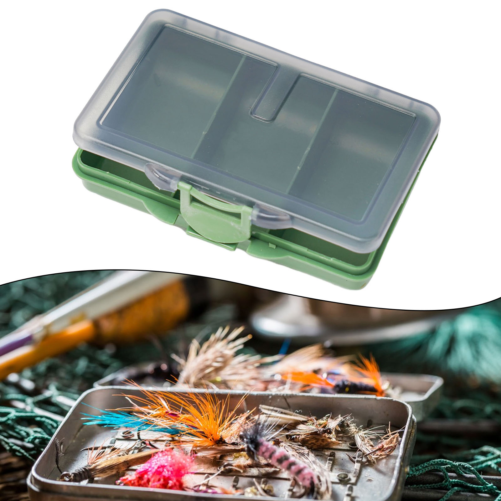 กันน้ําตกปลากล่องเก็บ Sub-เหยื - Fishing Hook Box บทวิจารณ์และราคา