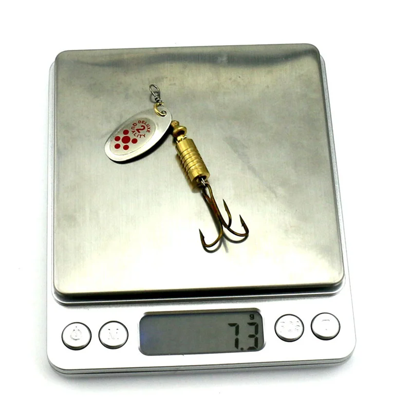 1PCS ชุบโลหะ SPINNER เหยื่อ 6. - Fishing Hook Treble บทวิจารณ์และราคา