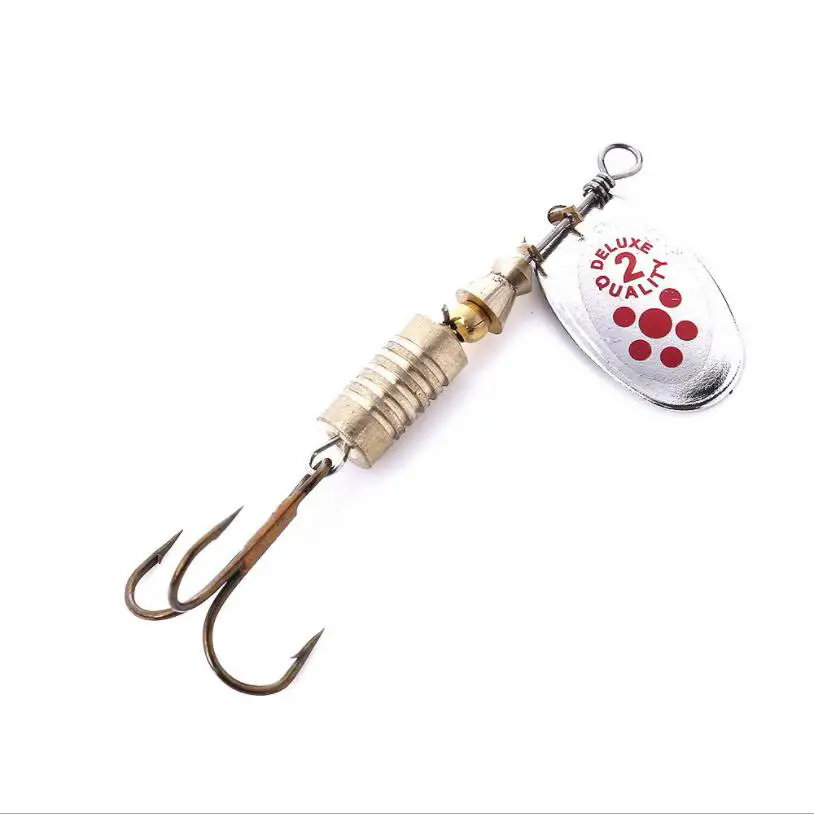 1PCS ชุบโลหะ SPINNER เหยื่อ 6. - Fishing Hook Treble บทวิจารณ์และราคา