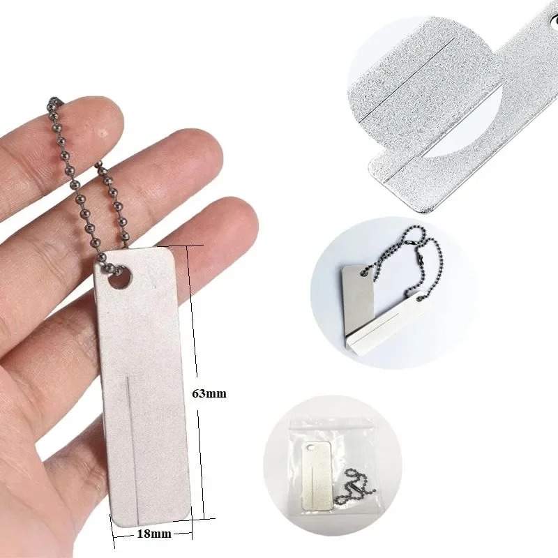 หินลับมีดเพชรขนาดเล็กแบบพวงกุญ - Fishing Hook Sharpener บทวิจารณ์และราคา