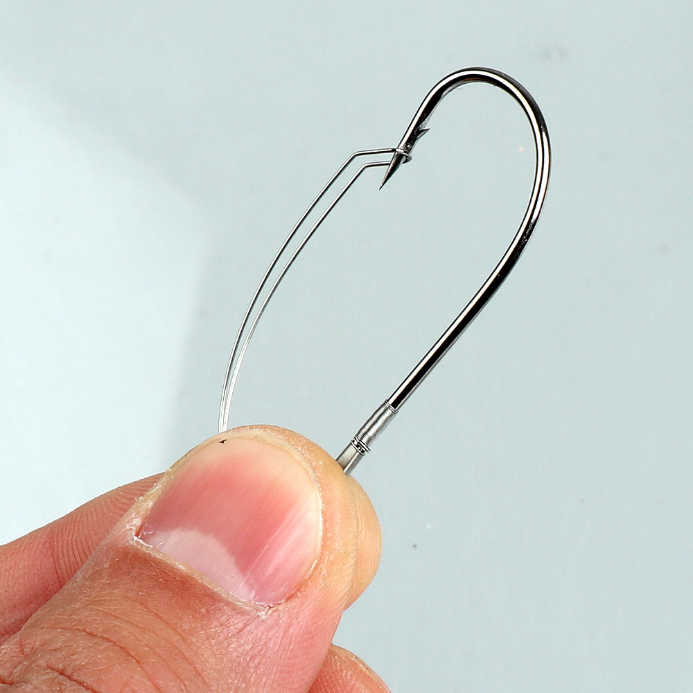 10 ชิ้น/กล่องตกปลา Wacky Weedl - Fishing Hook Weedless บทวิจารณ์และราคา