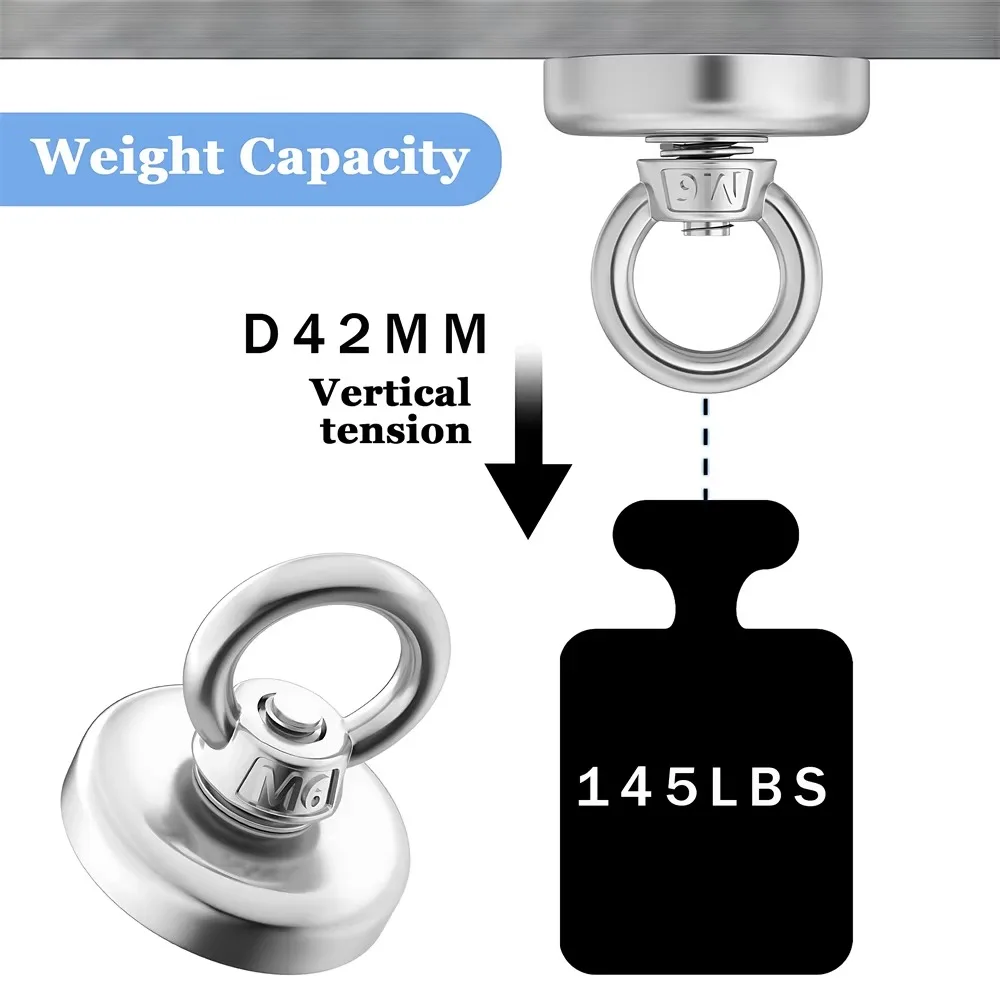 ตะขอแม่เหล็กนีโอไดเมียม N52 ขน - Fishing Hook Stainless Steel บทวิจารณ์และราคา