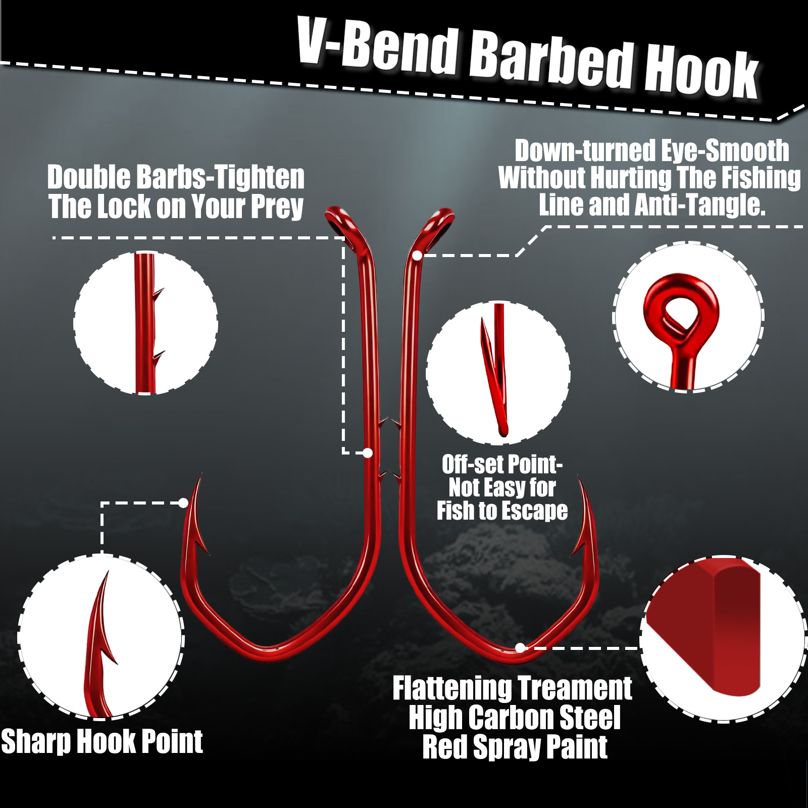 เบ็ดตกปลา 9KM Baitholder 50-10 - Fishing Hook Circle บทวิจารณ์และราคา