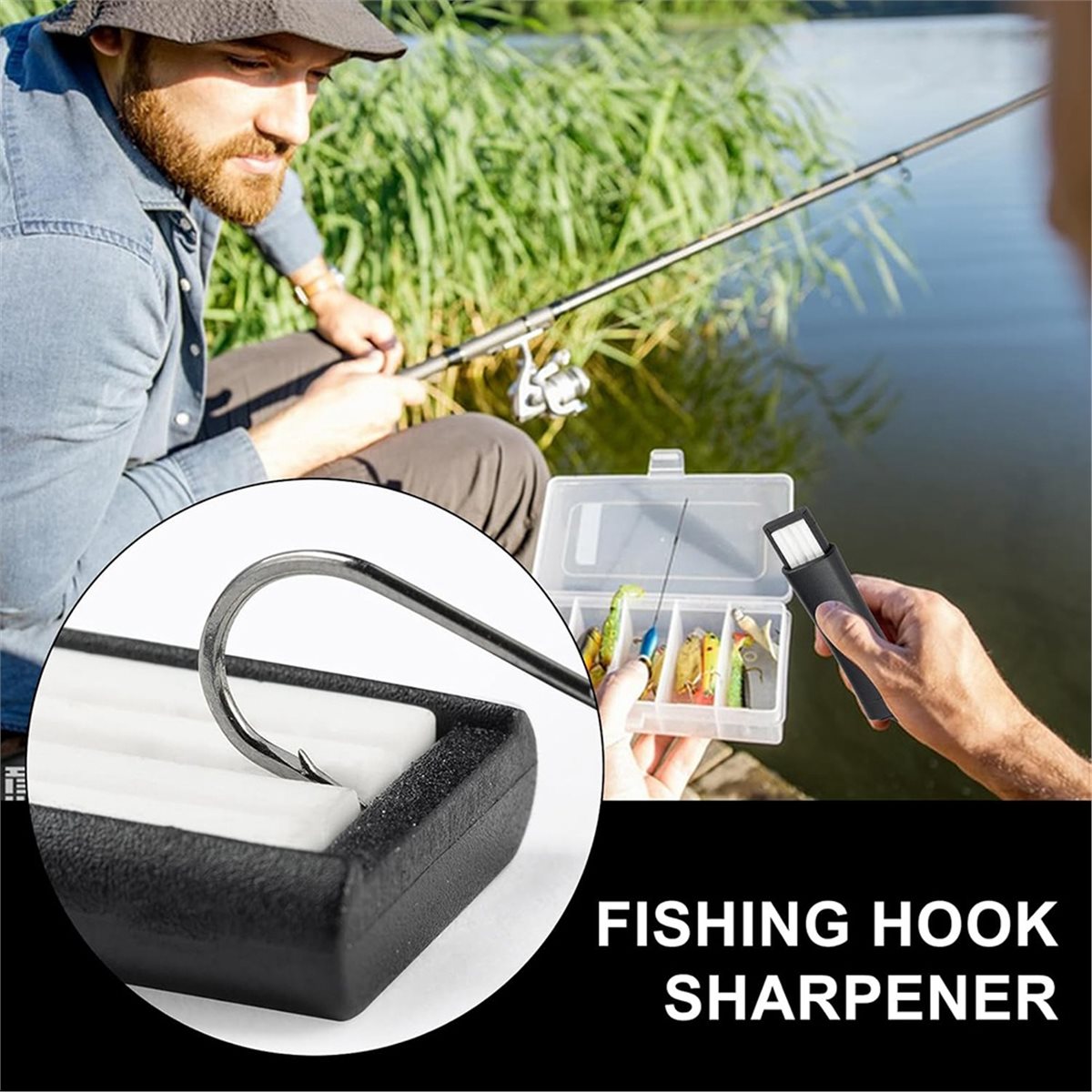 เครื่องลับตะขอเบ็ด - เครื่องมื - Fishing Hook Sharpener บทวิจารณ์และราคา